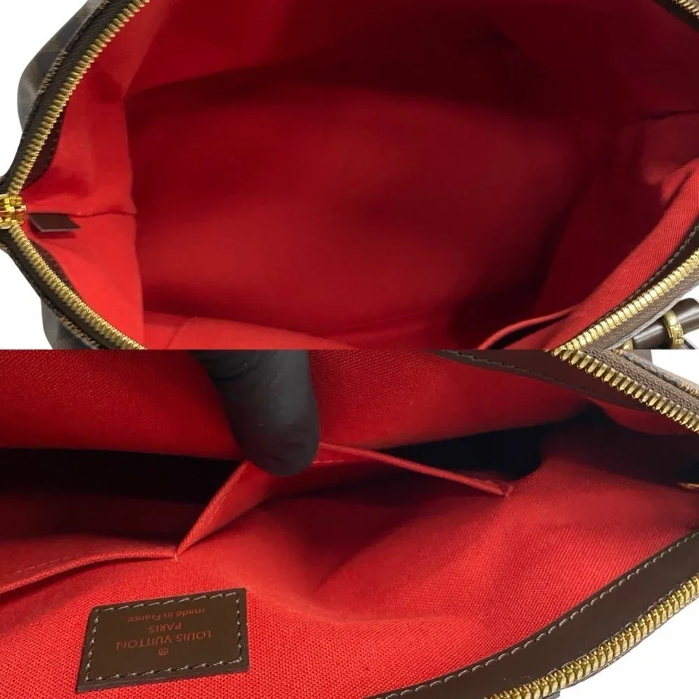 LOUIS VUITTON Brown Damier Leather Tote Bag - Picture 8 of 9